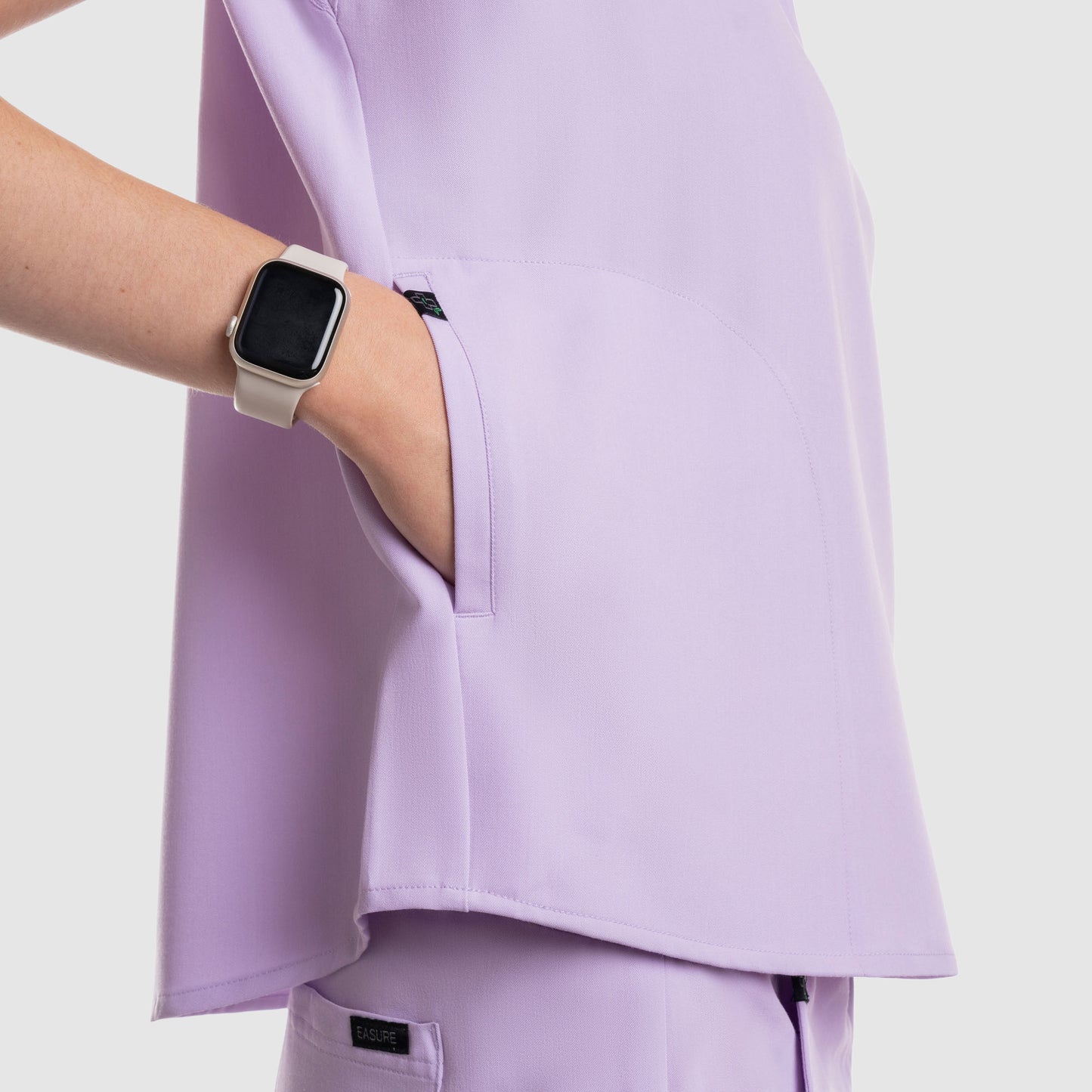 Luna Oversized Scrub Top Lavender