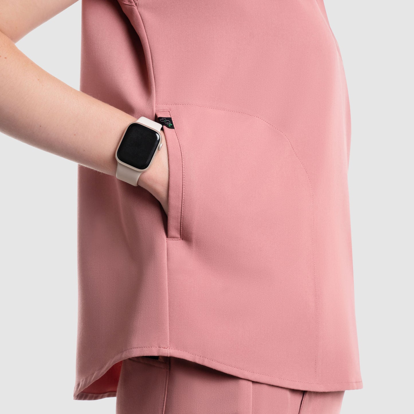 Luna Oversized Scrub Top Mauve