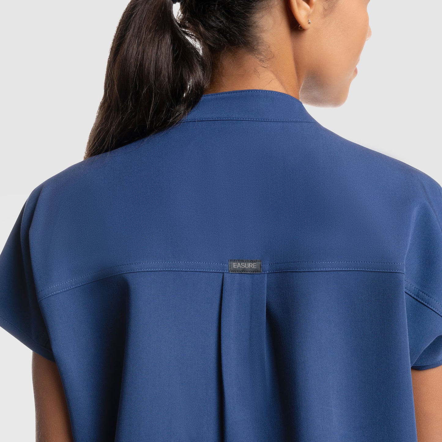 Luna Oversized Scrub Top Navy Blue