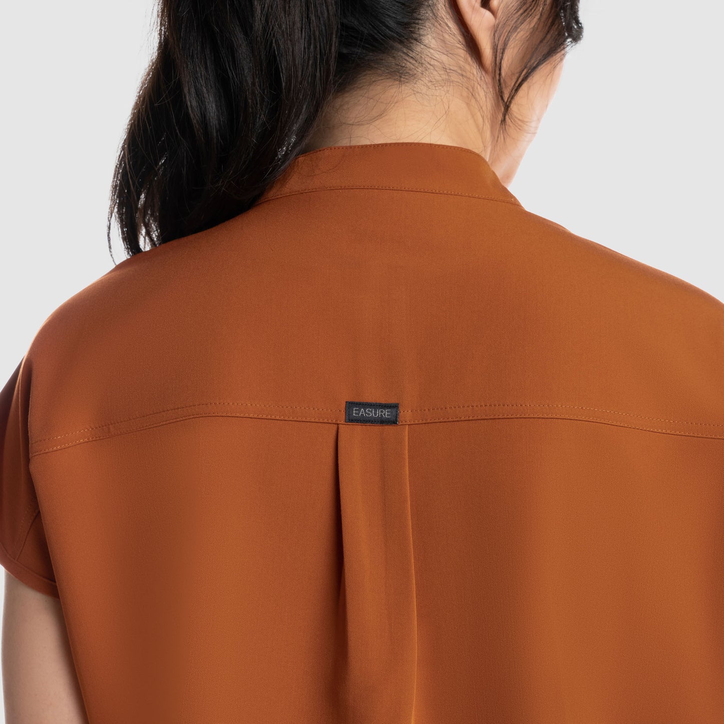 Luna Oversized Scrub Top Burnt Orange