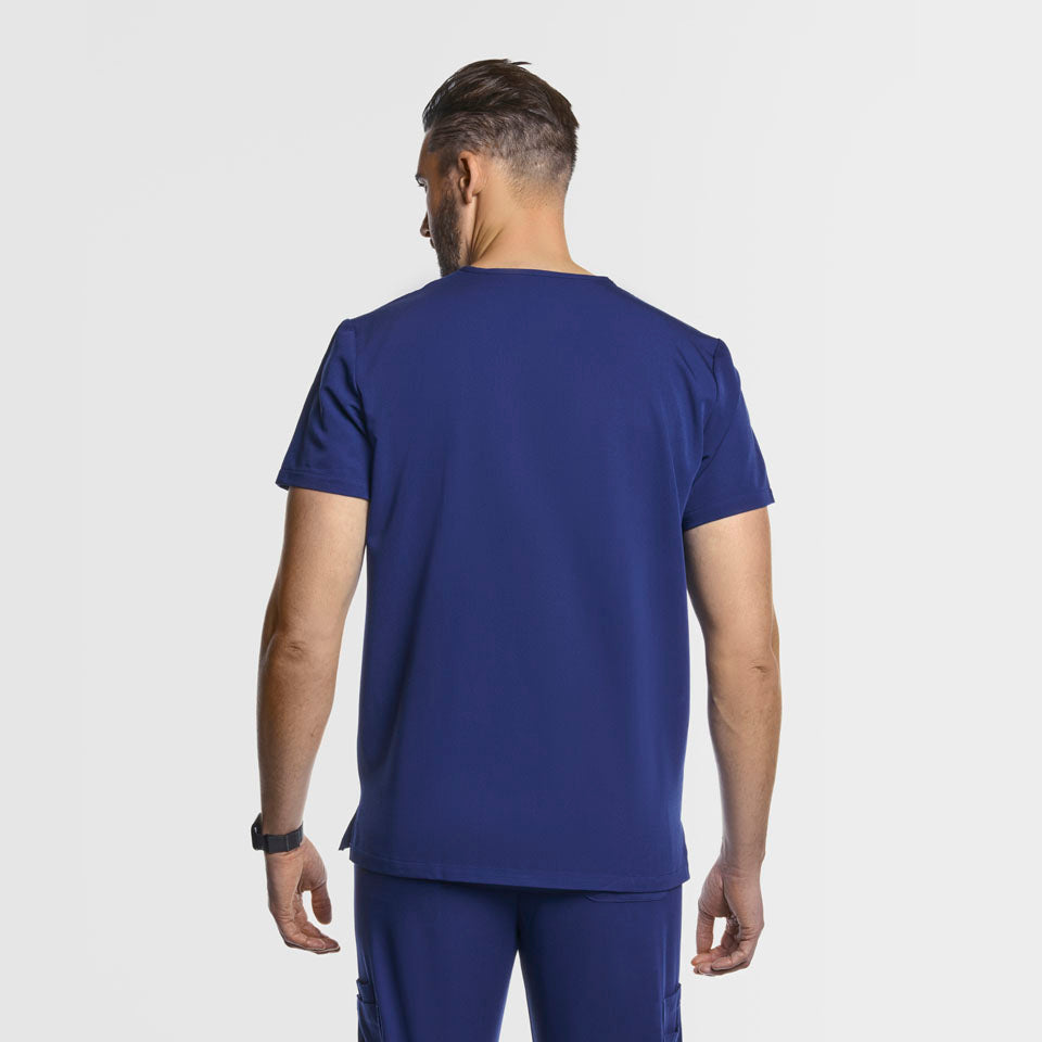 Three Pocket Scrub Top Navy Blue