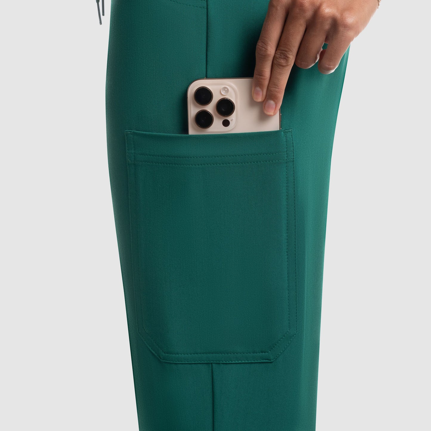 Selina Cargo Scrub Pants Hunter Green