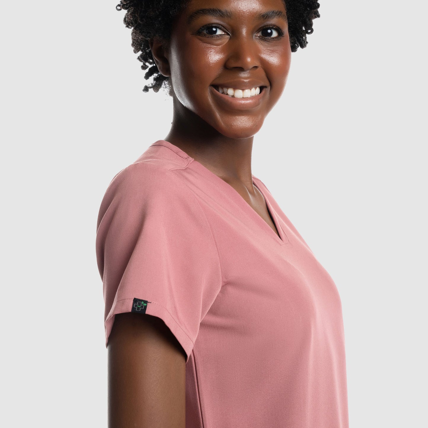 Mira Two Pocket Scrub Top Mauve