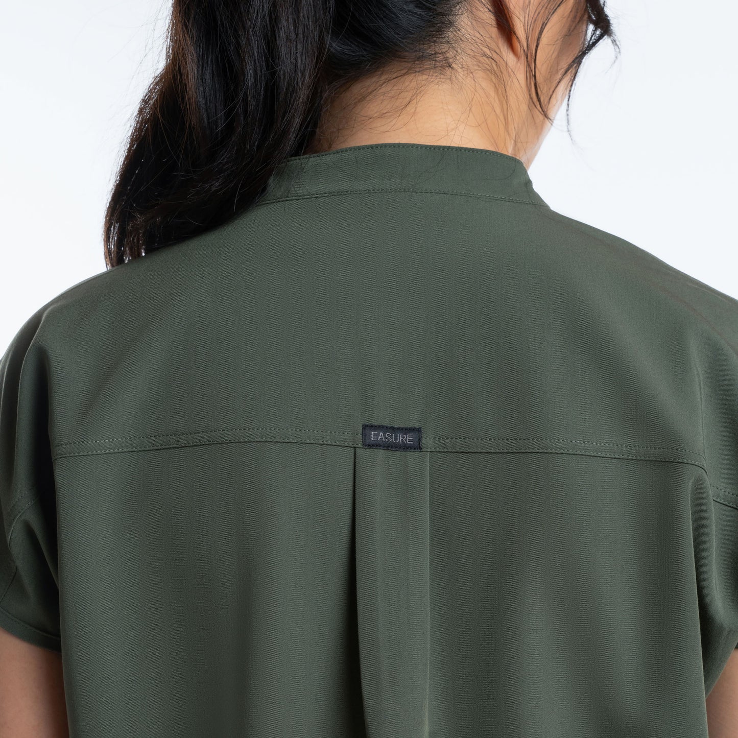 Luna Oversized Scrub Top Olive