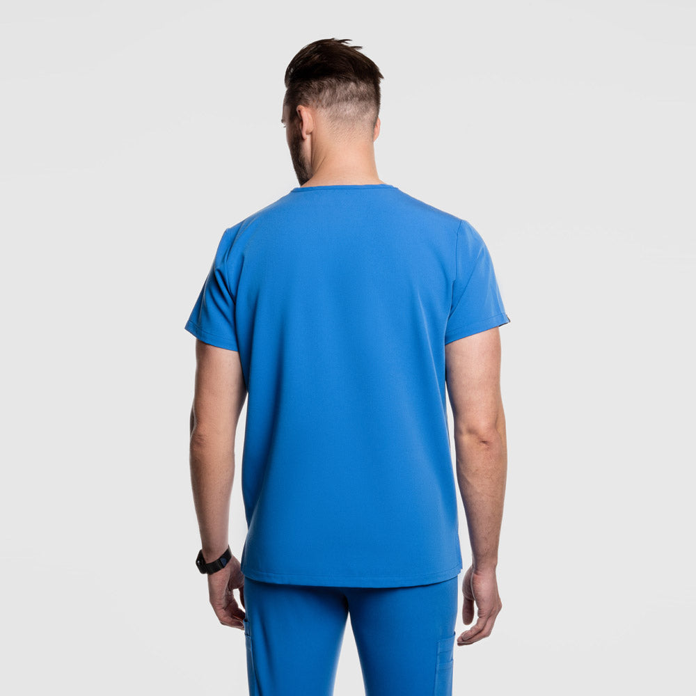 Nexus Three Pocket Scrub Top Royal Blue
