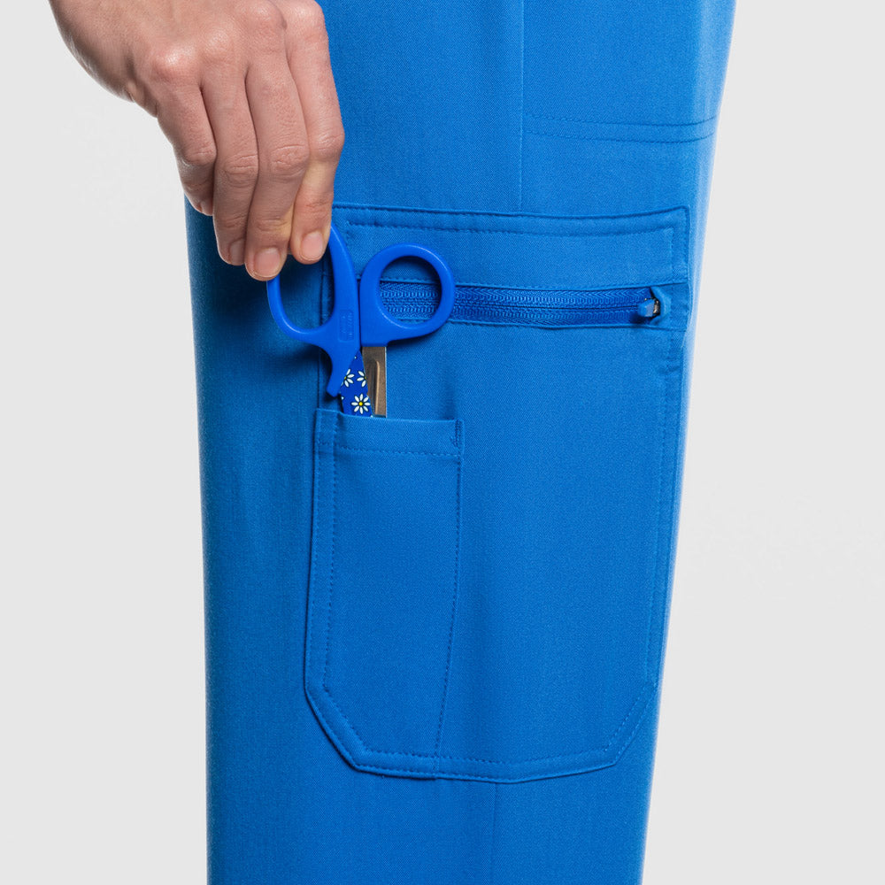 Selina Cargo Scrub Pants Royal Blue