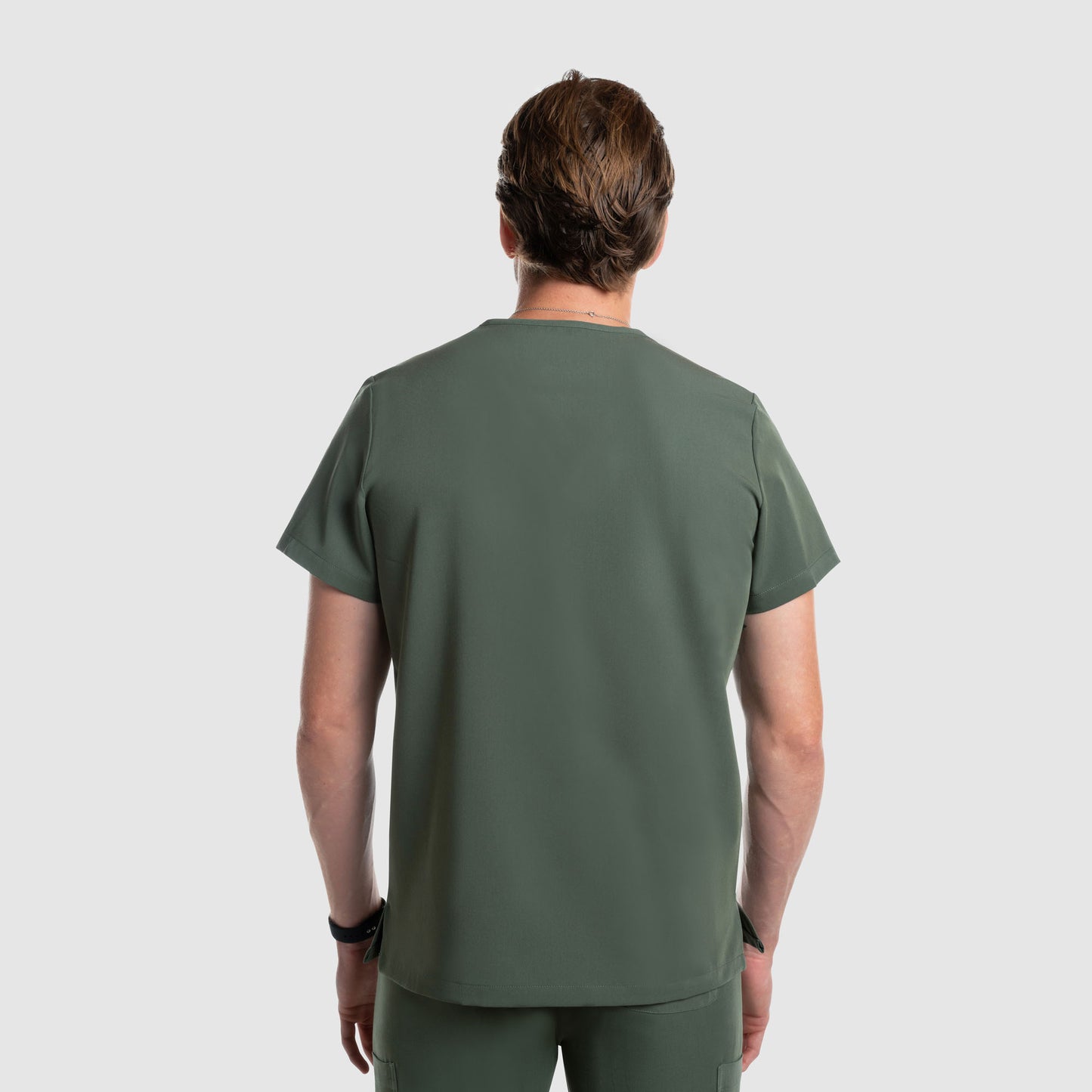 Aven One Pocket Scrub Top Olive
