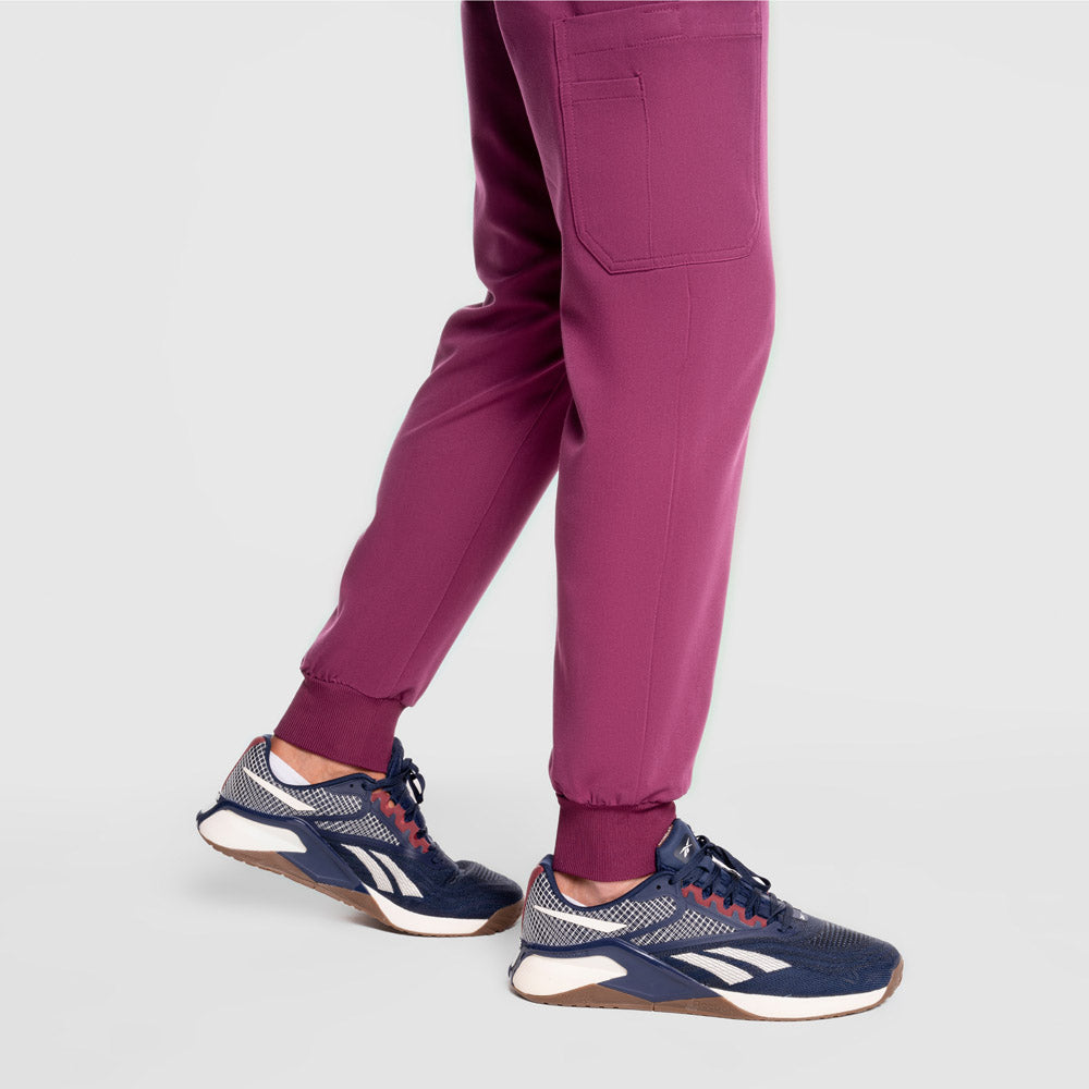 Lenox Jogger Scrub Pants WINE