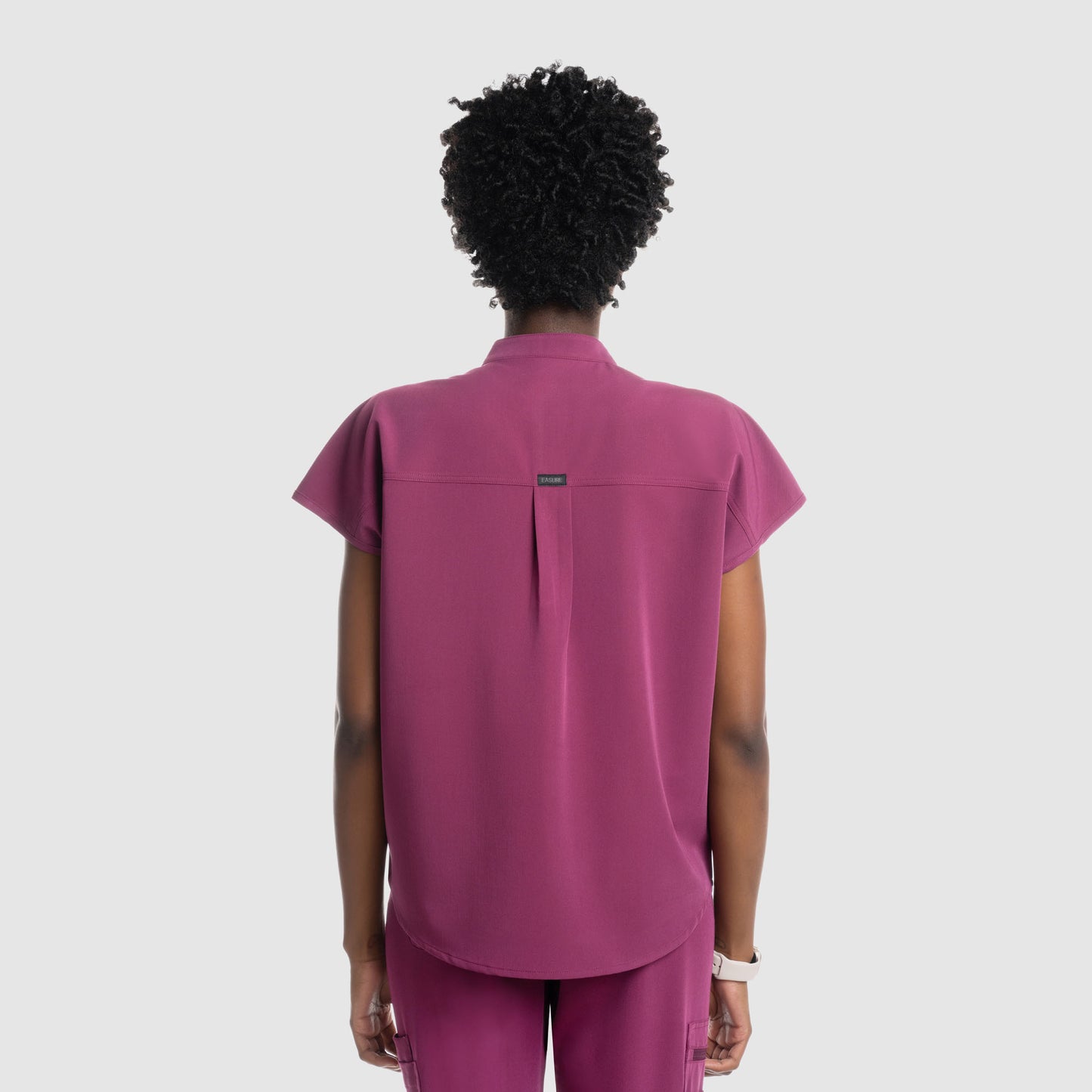 Luna Oversized Scrub Top Wine