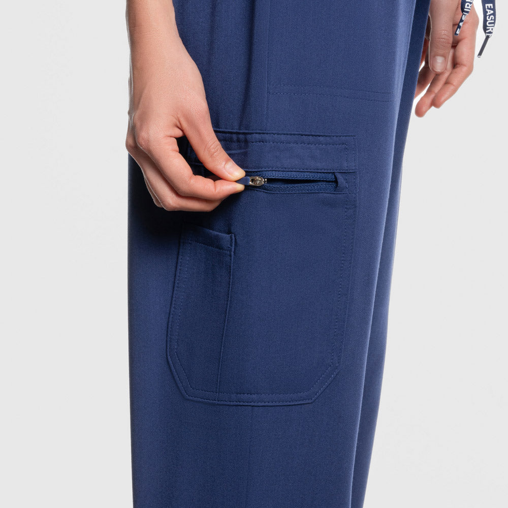 Selina Cargo Scrub Pants Navy Blue