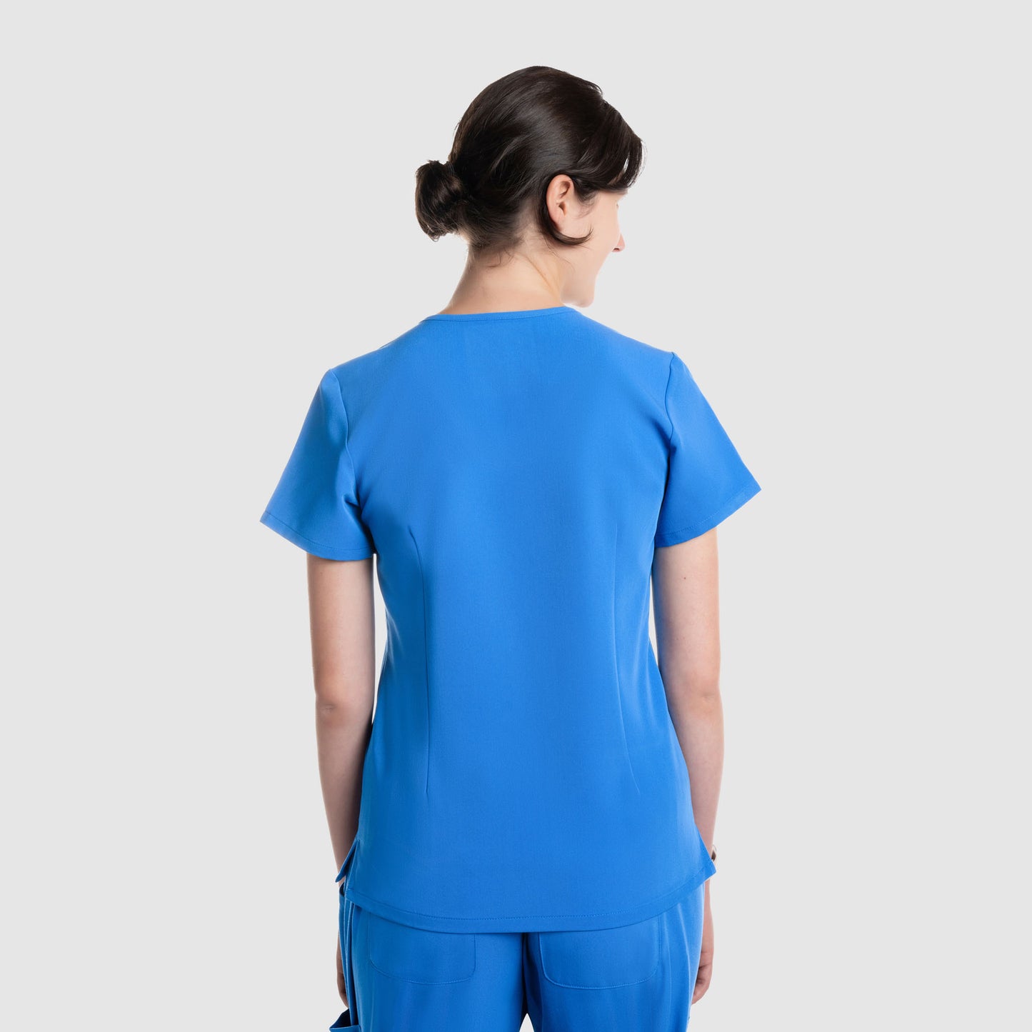 Mira Two Pocket Scrub Top Royal Blue