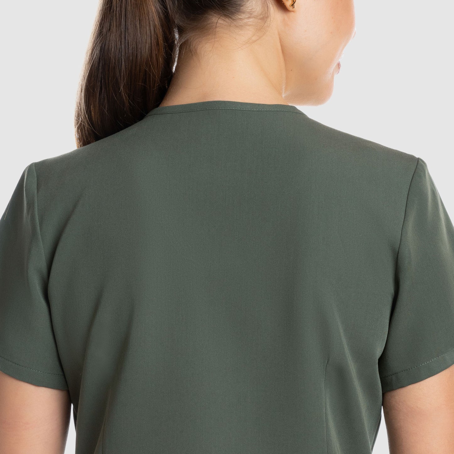 Mira Two Pocket Scrub Top Olive