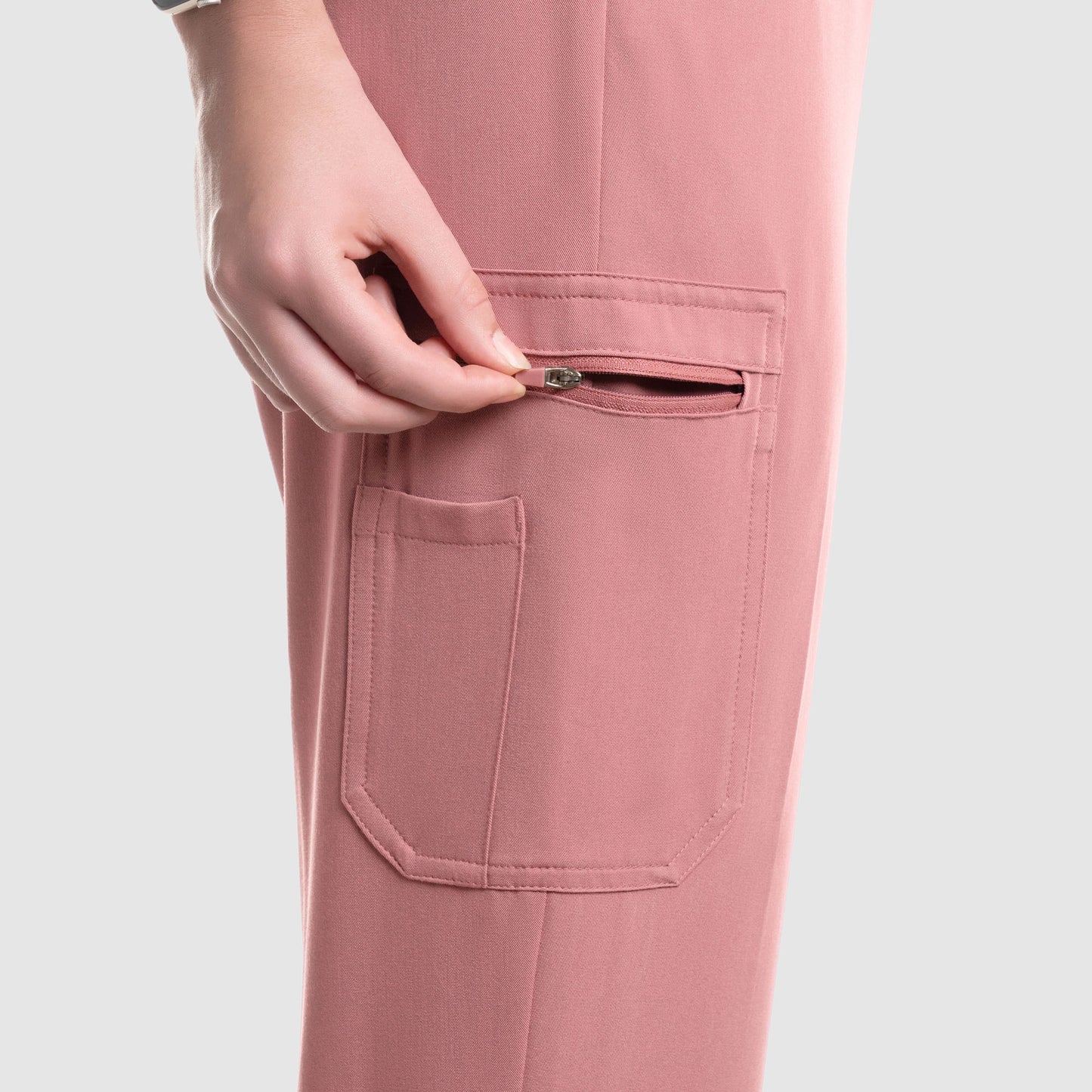 Selina Cargo Scrub Pants Mauve