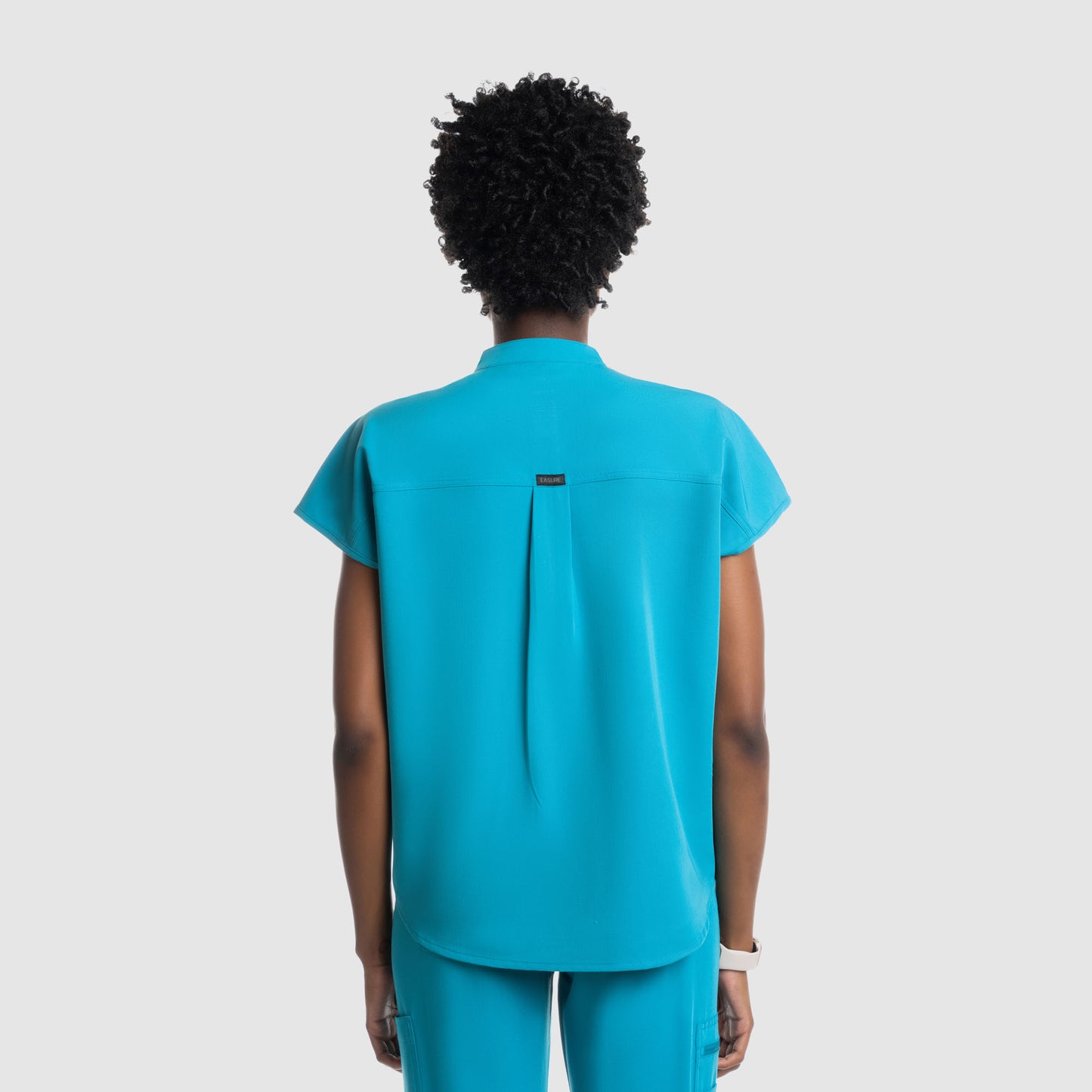 Luna Oversized Scrub Top Teal Blue
