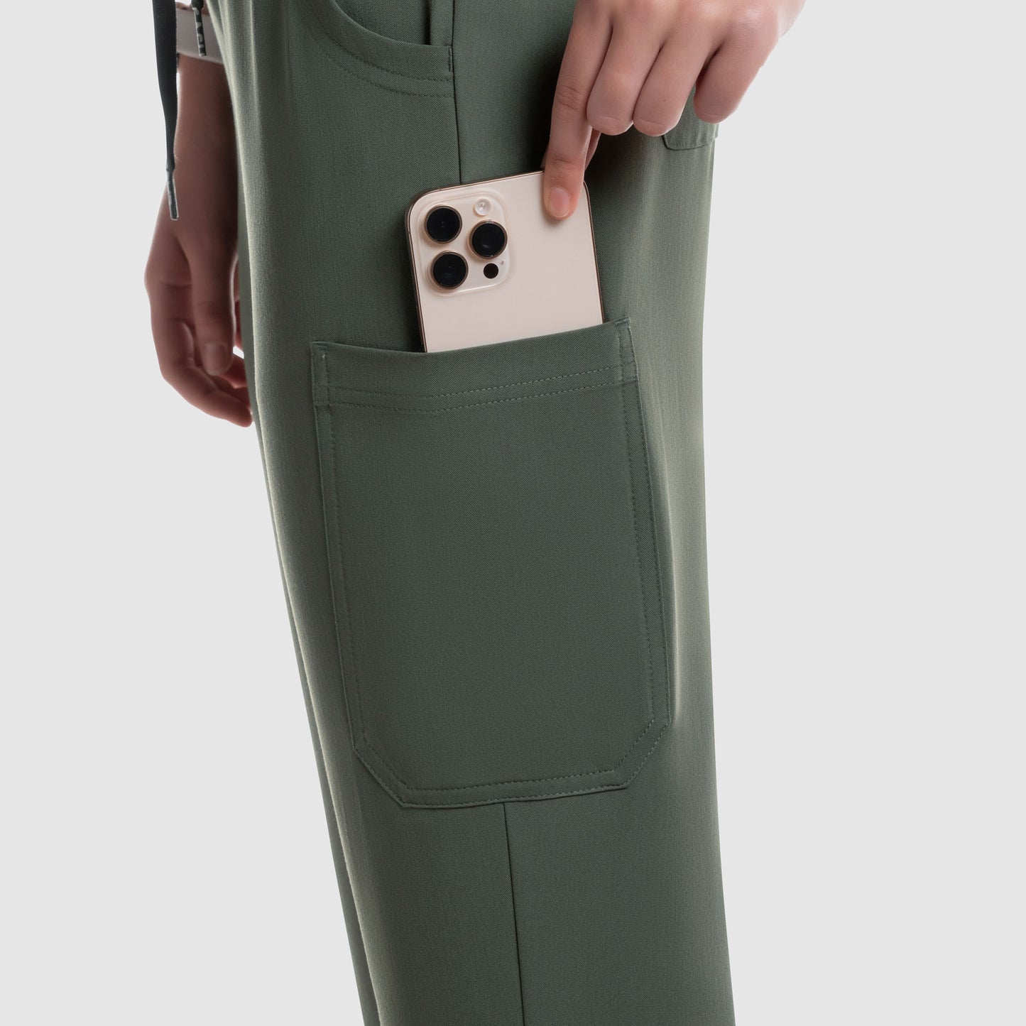 Selina Cargo Scrub Pants Olive