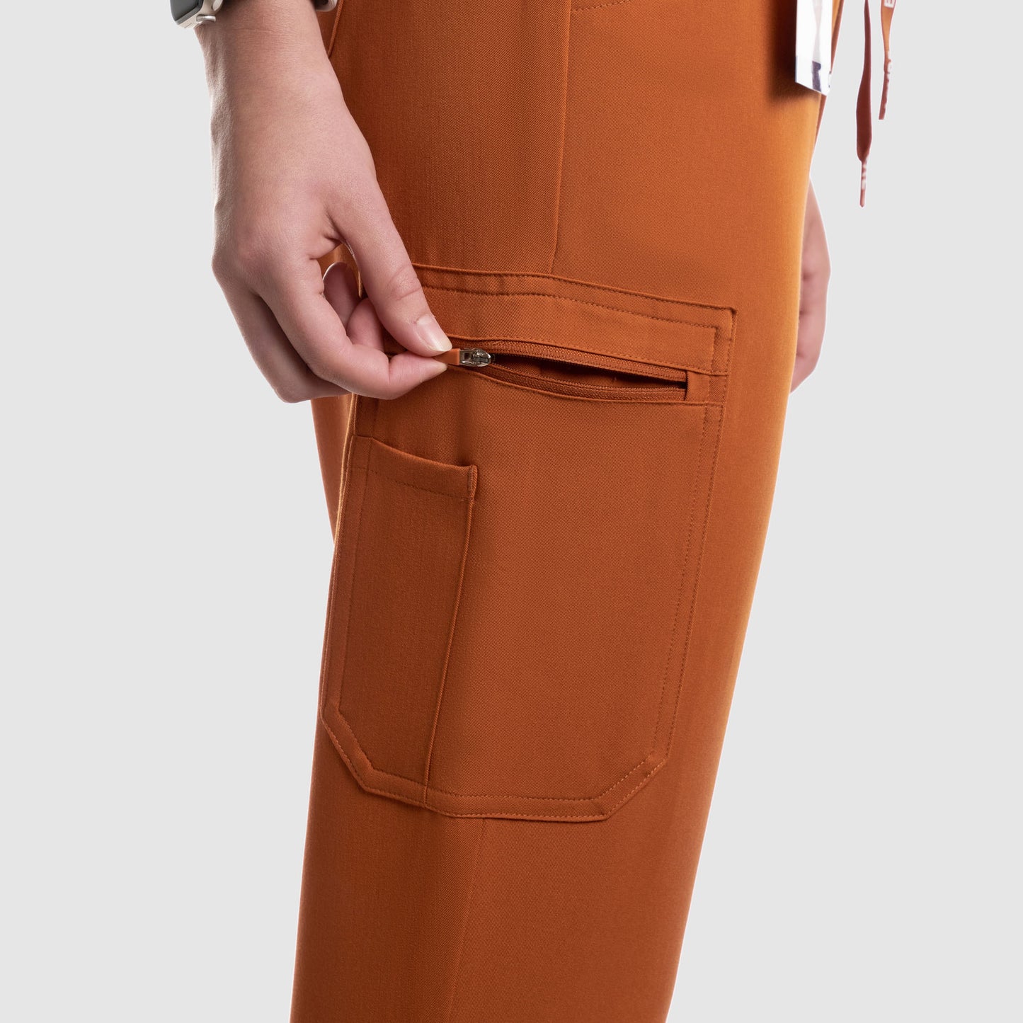 Astra Jogger Scrub Pants Burnt Orange