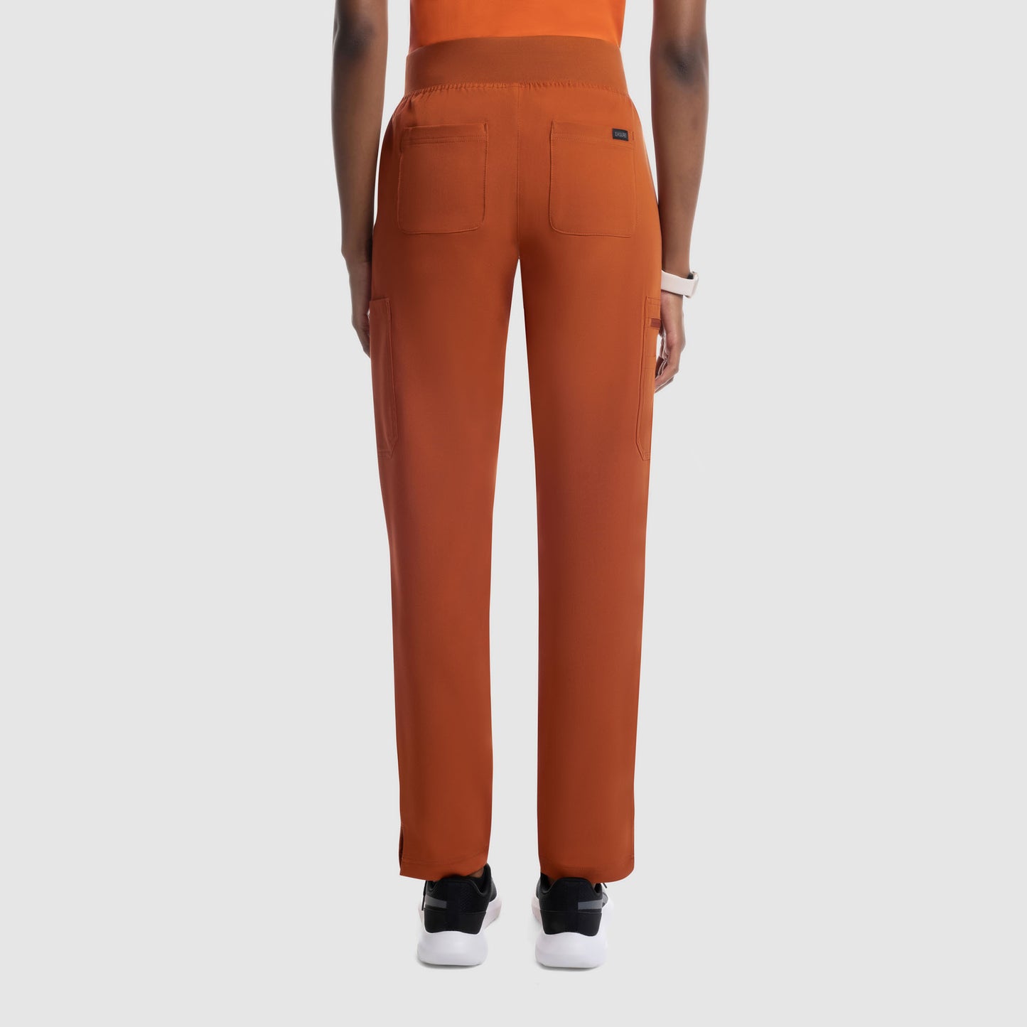 Selina Cargo Scrub Pants Burnt Orange