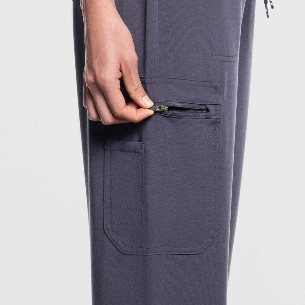 Selina Cargo Scrub Pants Pewter