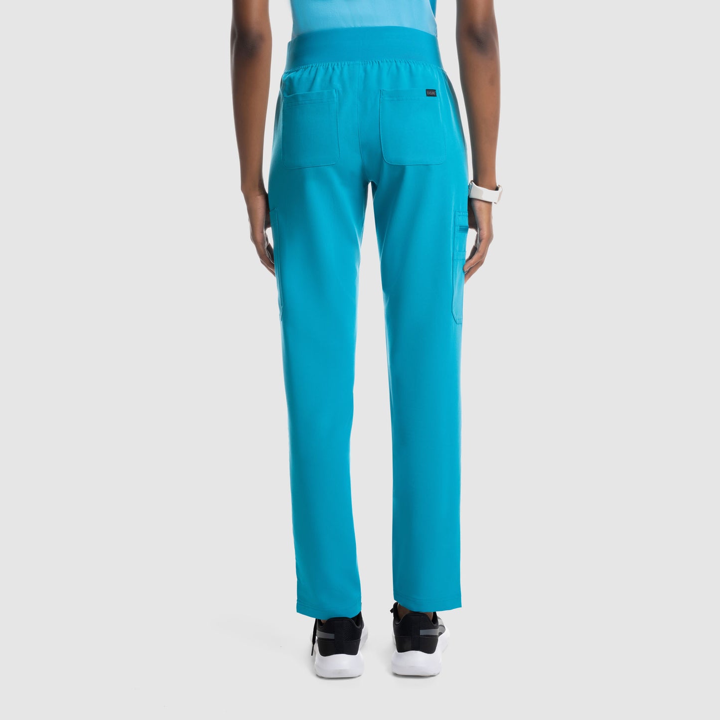 Selina Cargo Scrub Pants Teal Blue