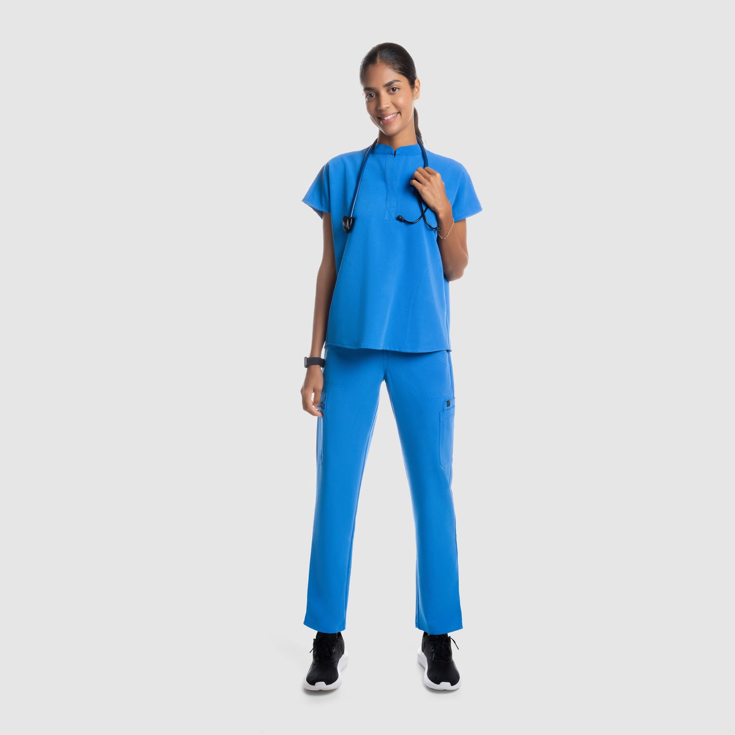 Luna Oversized Scrub Top Royal Blue