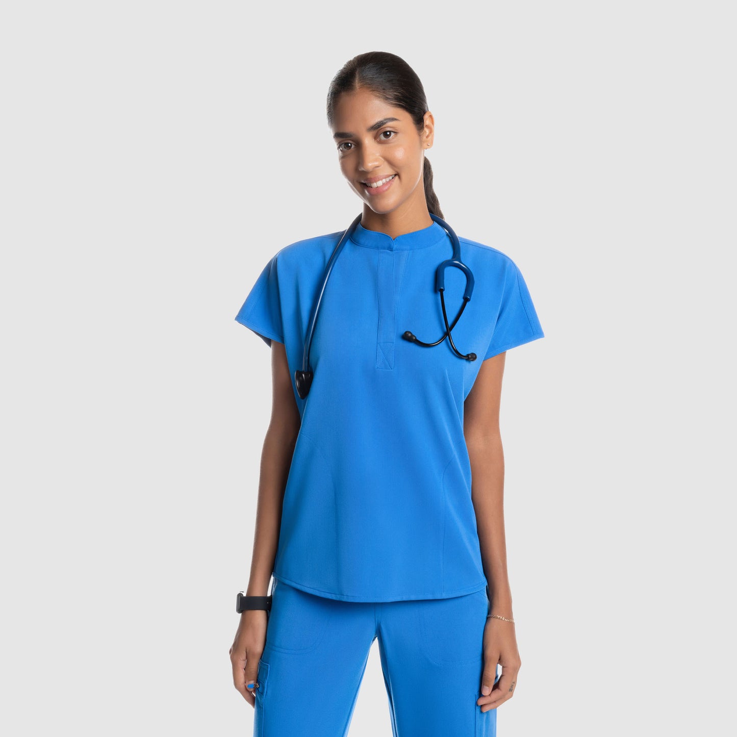 Luna Oversized Scrub Top Royal Blue