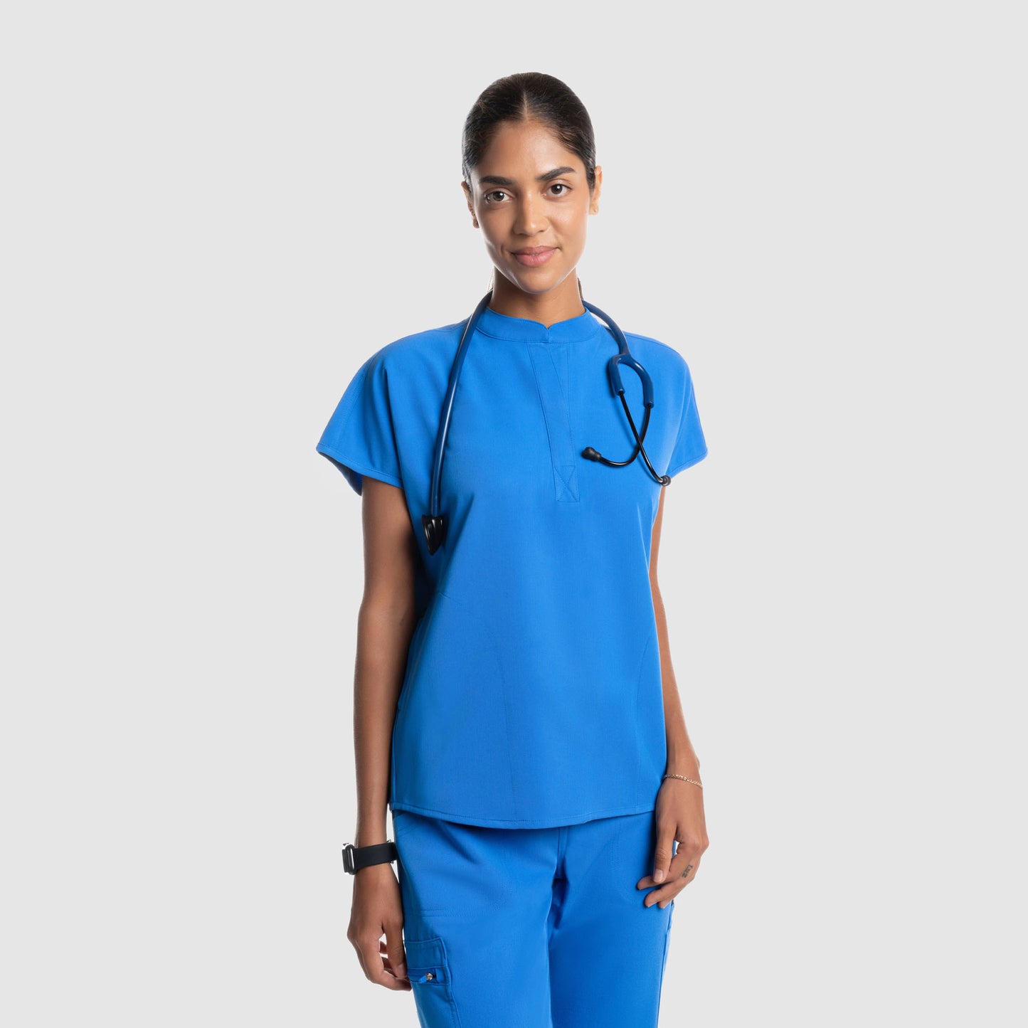 Luna Oversized Scrub Top Royal Blue