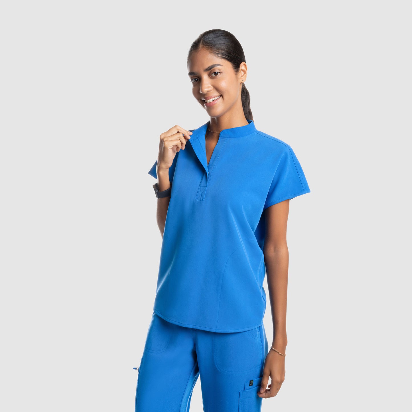 Luna Oversized Scrub Top Royal Blue