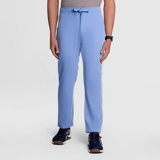 Kael Cargo Scrub Pants Ceil Blue