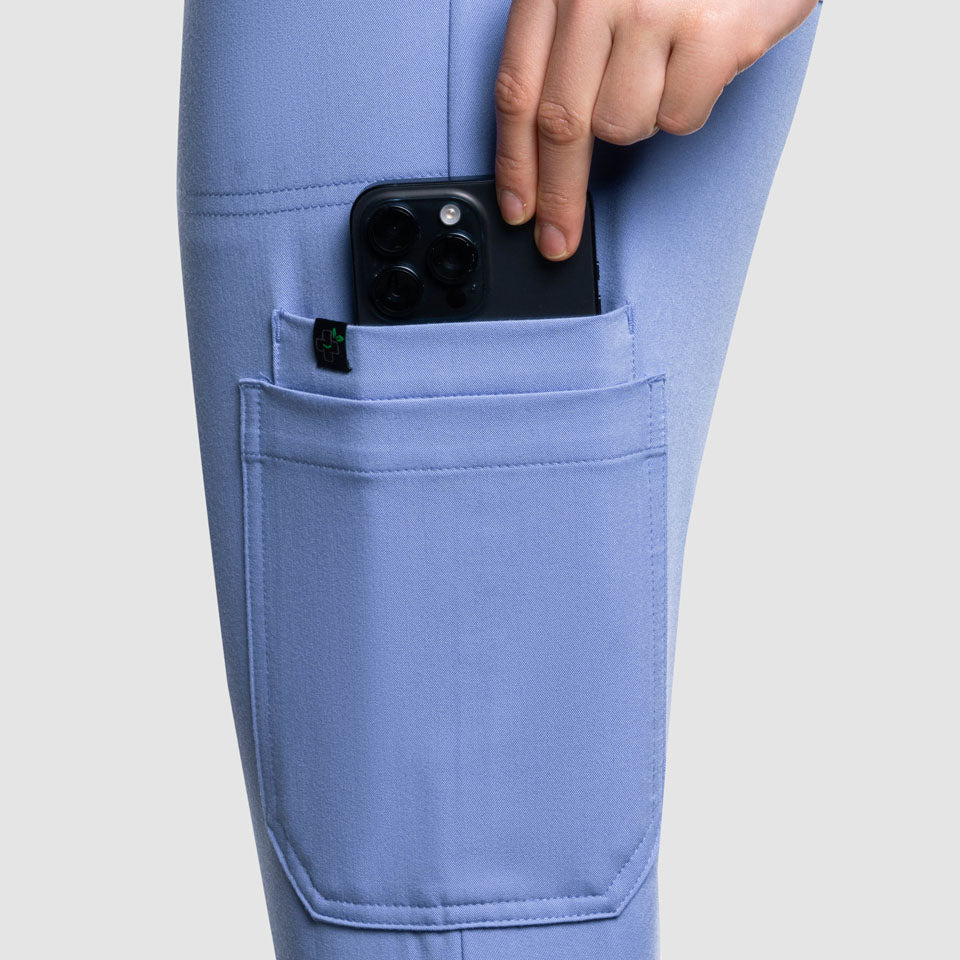 Astra Jogger Scrub Pants Ceil Blue